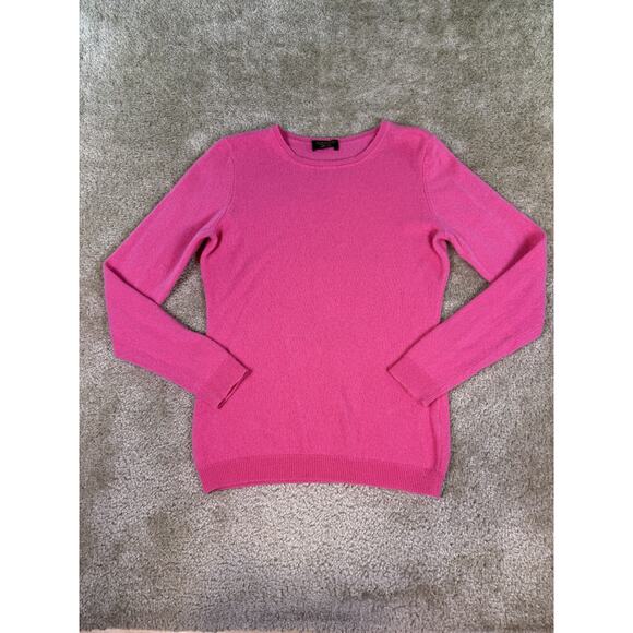 Charter Club Womens Pullover Sweater Fuchsia Pink Pure Cashmere Small E409 - Picture 1 of 8